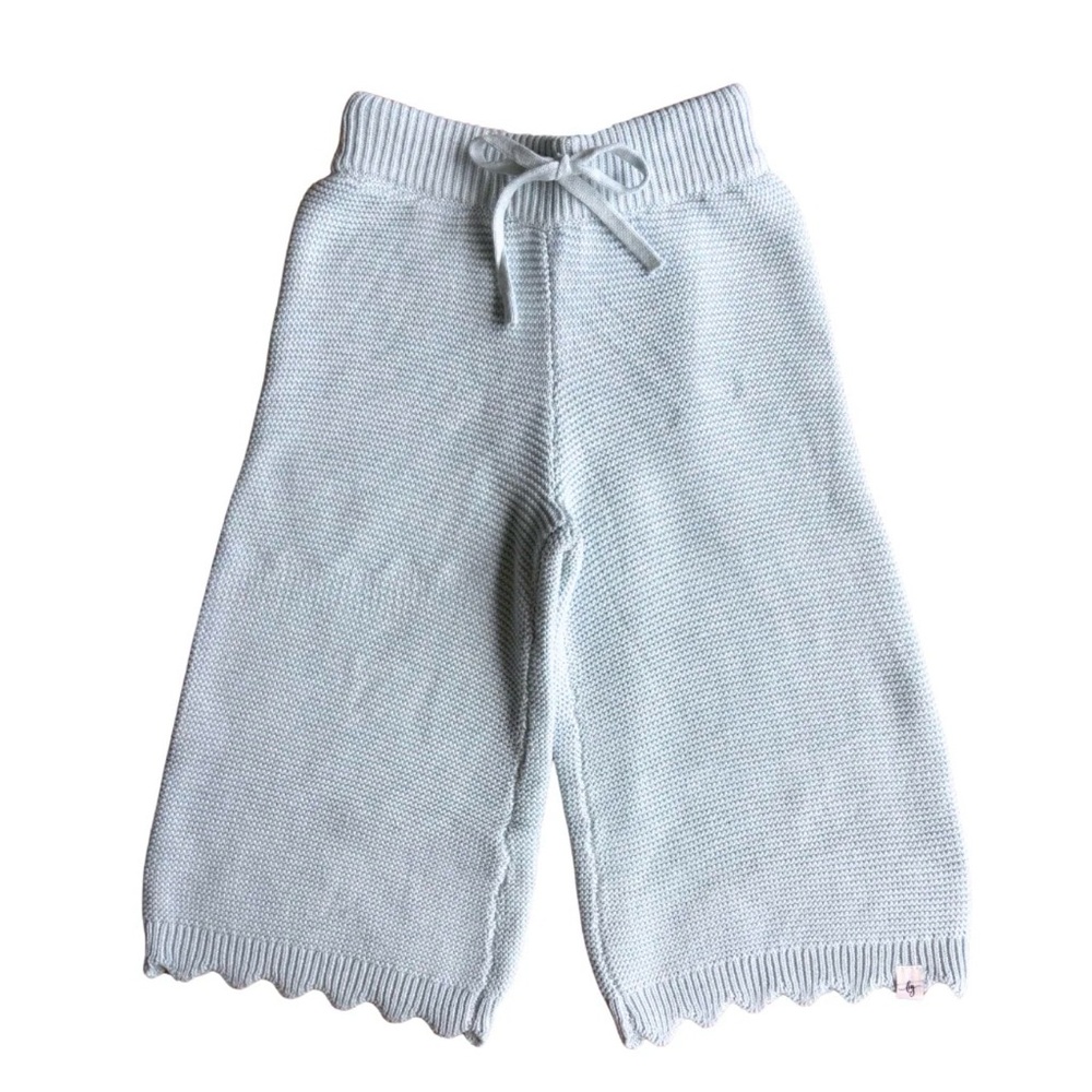 Love + Grow Light Blue Sweater Knit Pants - Picture 2 of 5